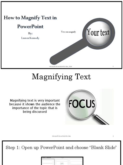 Magnify Text In Powerpoint