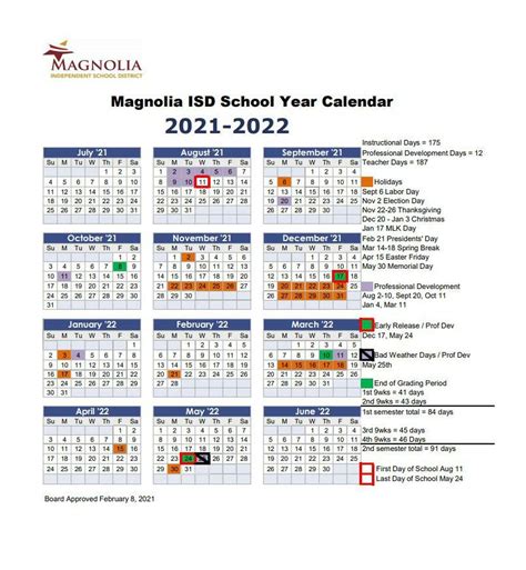 Magnolia Isd School Calendar 2024-2025