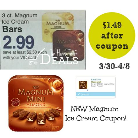 New HOT & Rare Magnum Ice Cream Coupons Click to Print!
