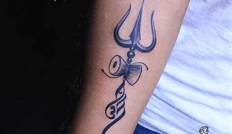 Mahadev Tattoo Designs On Hand Trishul , Om , Om With Trishul,