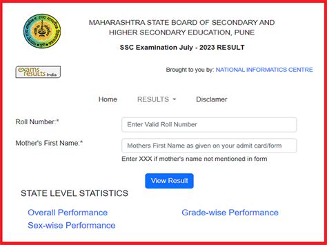mahahsscboard result 2023 check