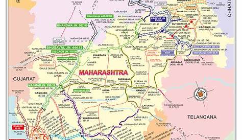 Maharashtra Railway Station Map Buy