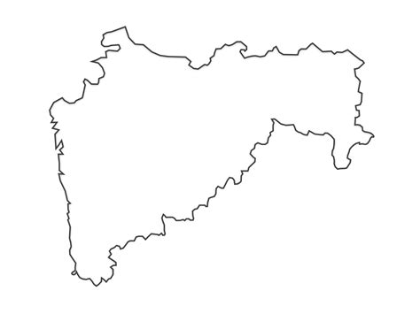 maharashtra map outline png