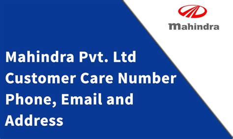 mahindra customer care email id