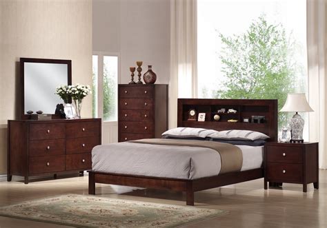 Mahogany Brown Bedroom Set
