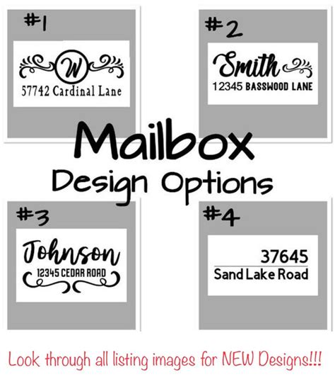 mailbox name stickers