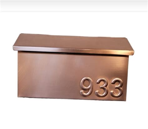 Mailbox Numbers Copper
