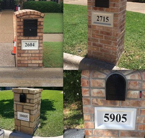 Mailbox Numbers For Brick