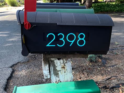mailbox numbers for plastic mailbox
