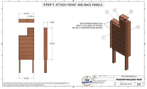 Mailbox Post Building Plan