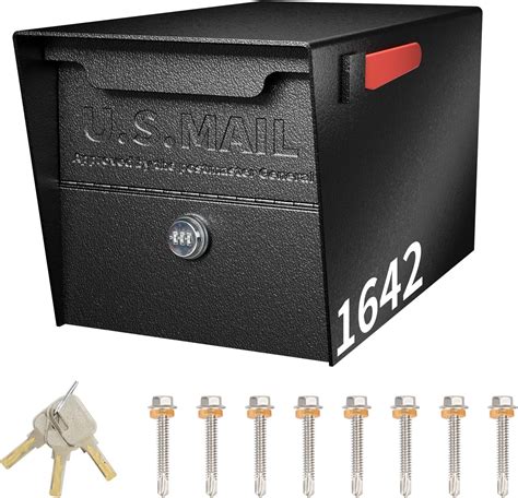 Mailbox With Lock And Post