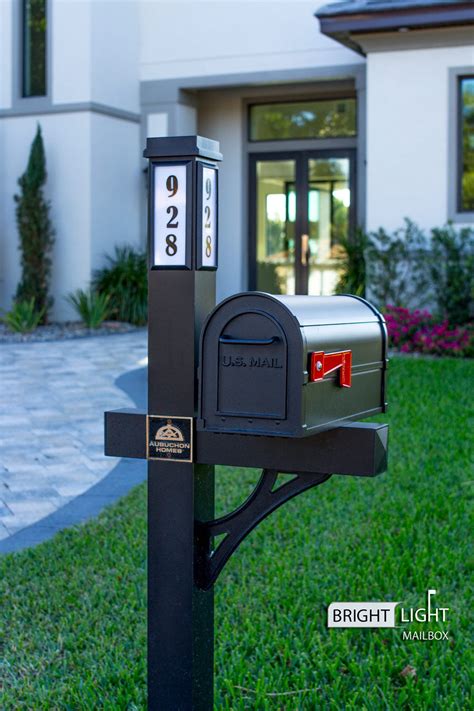 Mailbox With Post And Light