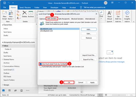 Mailboxjunkemailconfiguration Enabled False
