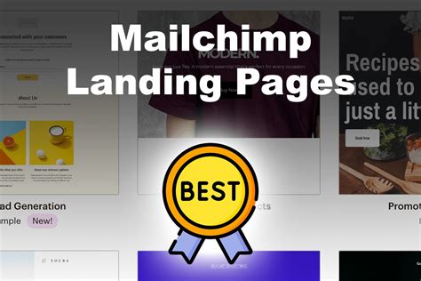 mailchimp landing page examples