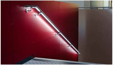 Main courante inox à LED de la lumière dans votre escalier