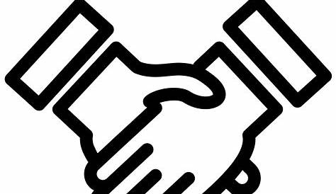 Main Qui Se Serre Logo rrer La L'icône Poignée De Noire D'icône