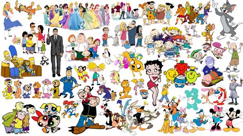 main cartoon characters