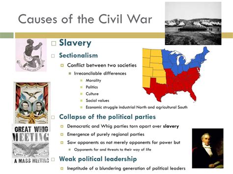 main causes of civil war in america
