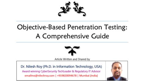 main objective of penetration testing