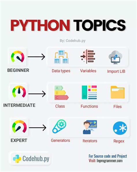 main topics in python