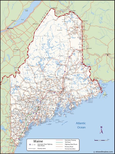 All Towns In Maine Map