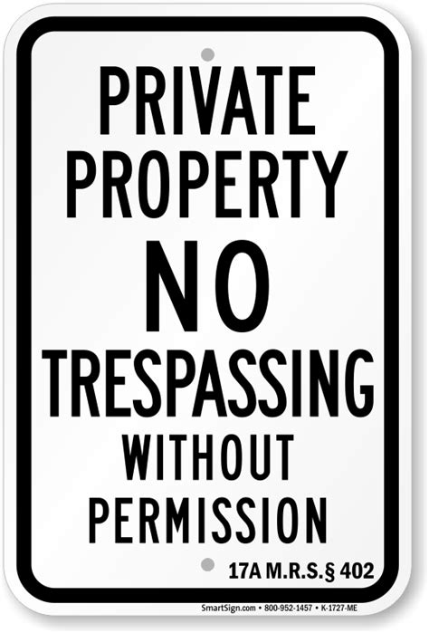 maine no trespassing laws