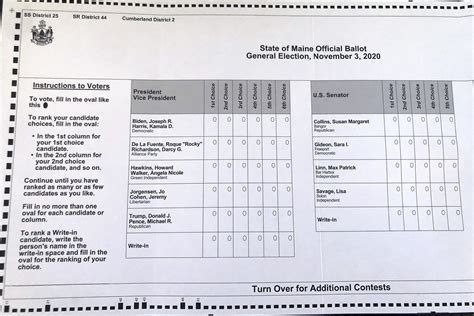 maine primary ballot 2024