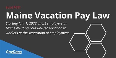 maine vacation payout law 2023