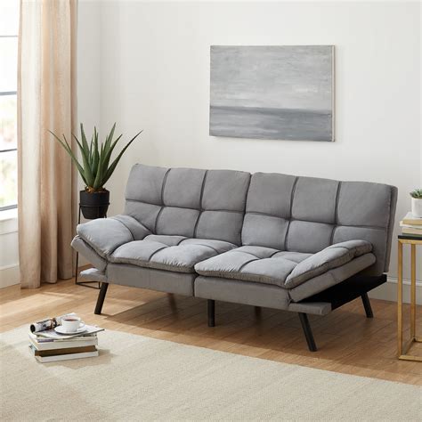 Mainstays Memory Foam Futon Grey