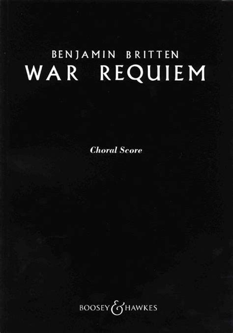 mainstream composer wrote war requiem