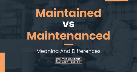 Maintained