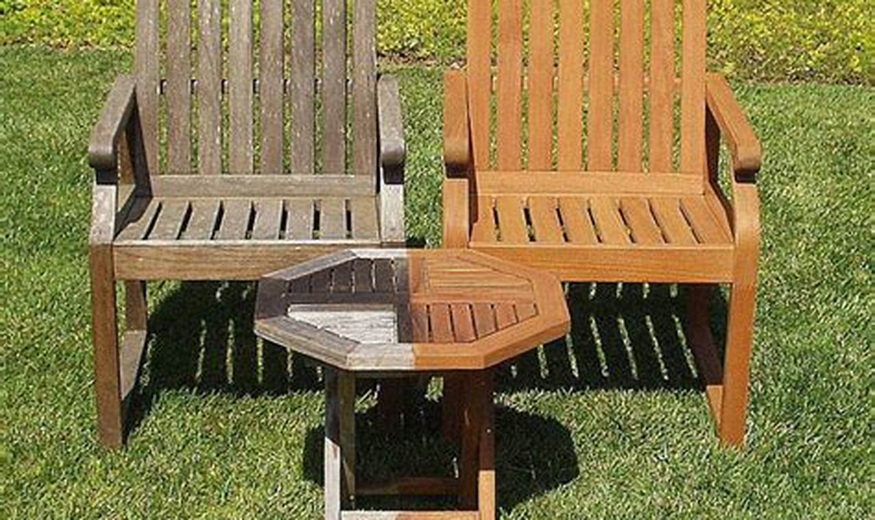maintenance for teak outdoor furniture