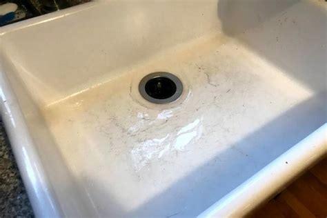 maintenance for porcelain sink