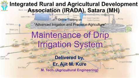 Maintenance Of Drip Irrigation System Ppt