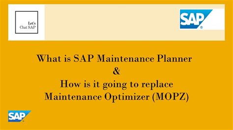 maintenance planner in sap
