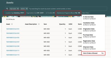 maintenance work definition in oracle fusion