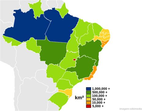 maiores estados do brasil em