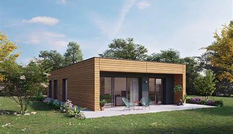 Maison ossature bois kit "MINI 4 MODERN" 125 m² + garage