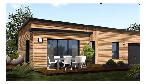 Maison Toit Plat Ossature Bois 3d , Style Contemporain