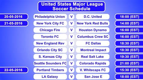 major league soccer schedule 2021