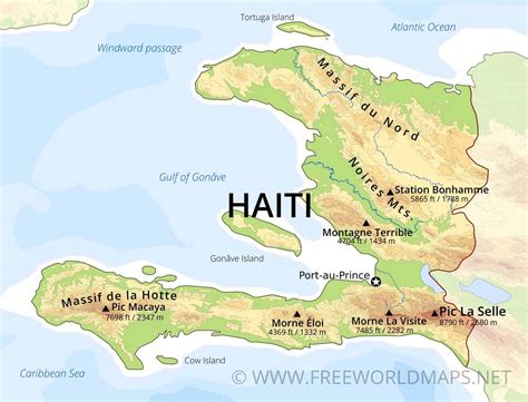 major physical features of haiti