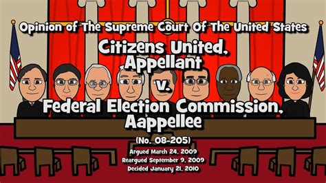 majority opinion in citizens united v fec