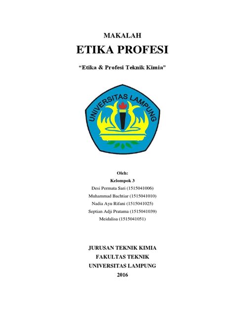 makalah tentang etika profesi