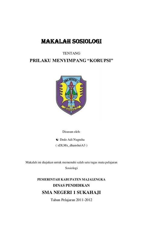 makalah tentang korupsi pdf