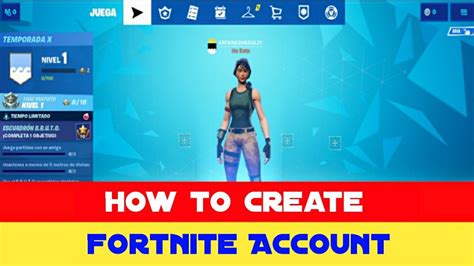 How to create a new Fortnite account with the mobile app? Howstructions