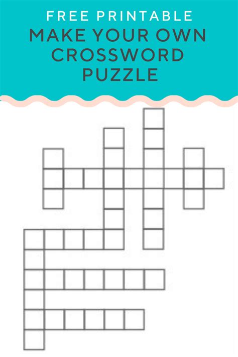 Blank+Crossword+Puzzle+Template Templates printable free, Word wall