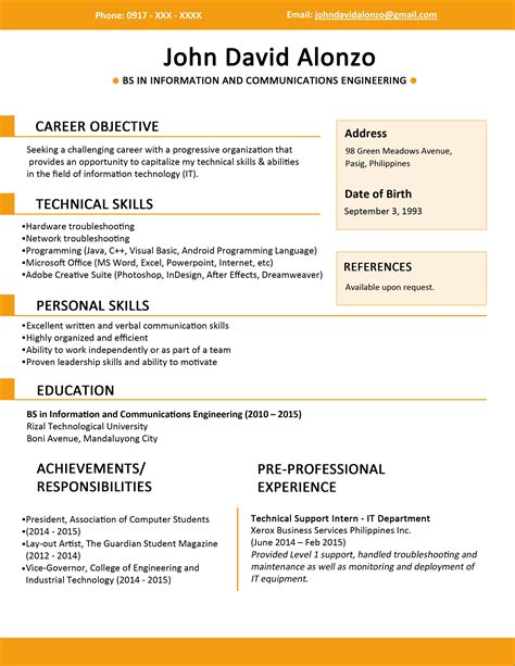 Download 55 Make Your Own Resume New Free Download