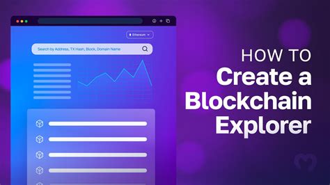 make a blockchain explorer