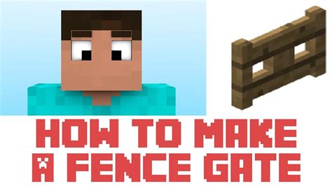 Make A Fence Gate In Minecraft
