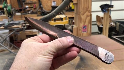 make a knife from a file without a forge
